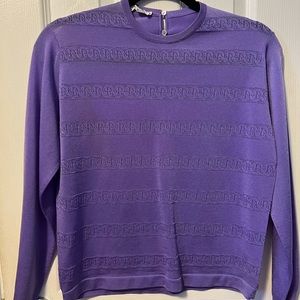 Vintage Montagut, made in France, lavender sweater.